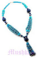 Tripple Row Fringe Necklace - click here for large view